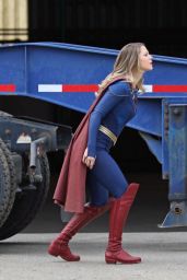 Melissa Benoist - "Supergirl" Set in Vancouver 03/05/2021