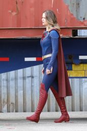 Melissa Benoist - "Supergirl" Set in Vancouver 03/05/2021