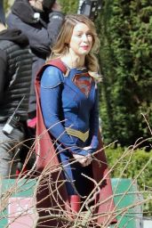 Melissa Benoist - "Supergirl" Set in Vancouver 03/29/2021
