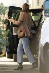 Miranda Kerr in a Brown Blazer and Matching Louis Vuitton Bag - Beverly Hills 03/01/2021