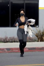 Nicole Murphy in Workout Outfit - Los Angeles 03/18/2021