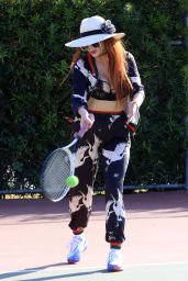 Phoebe Price at the Thenis Courts in Los Angeles 03/04/2021