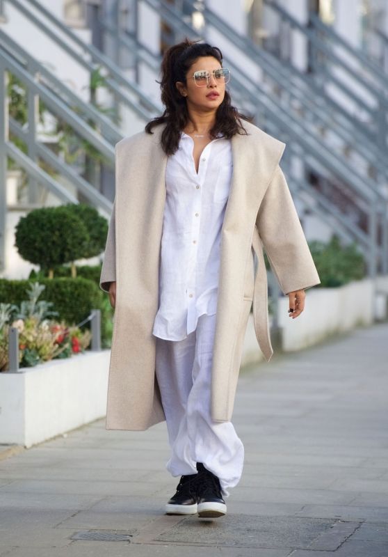 Priyanka Chopra in Comfy Outfit - London 02/28/2021