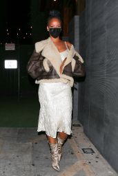 Rihanna Night Out Style - Nobu in West Hollywood 03/23/2021