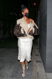 Rihanna Night Out Style - Nobu in West Hollywood 03/23/2021