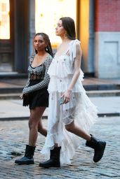 Savannah Lee Smith and Zión Moreno - "Gossip Girl" Filming Set in Soho, New York 03/25/2021