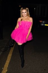Tallia Storm in Pink and Thigh-High Boots in London 03/06/2021