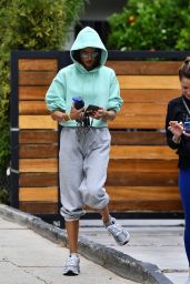 Alessandra Ambrosio - Arriving at Pilates in Beverly Hills 04/13/2021