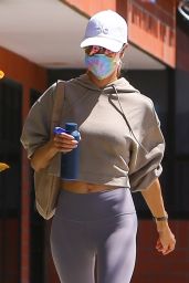 Alessandra Ambrosio in Workout Gear - Los Angeles 04/28/2021