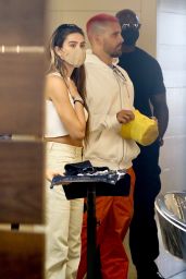 Amelia Hamlin and Scott Disick Visit Meche Salon in Beverly Hills 04/20/2021