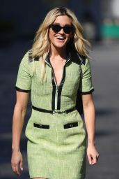 Ashley Roberts in a Green Mini Dress 04/19/2021