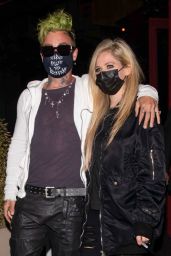 Avril Lavigne and Mod Sun - BOA Steakhouse in LA 04/22/2021