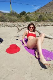 Blanca Blanco in a Red Bikini in Malibu 04/16/2021