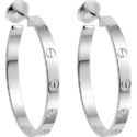 Cartier Love Hoops in White Gold
