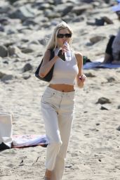 Charlotte McKinney at the Beach in LA 04/13/2021