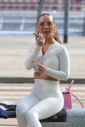 Chelsee Healey in Salford Quays Manchester 04/01/2021