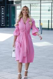 Christine McGuinness - Arrives at Stephs Packed Lunch TV Show in Leeds 04/19/2021