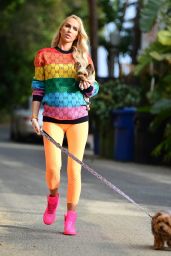 Christine Quinn - Walking Her Dogs in LA 04/13/2021
