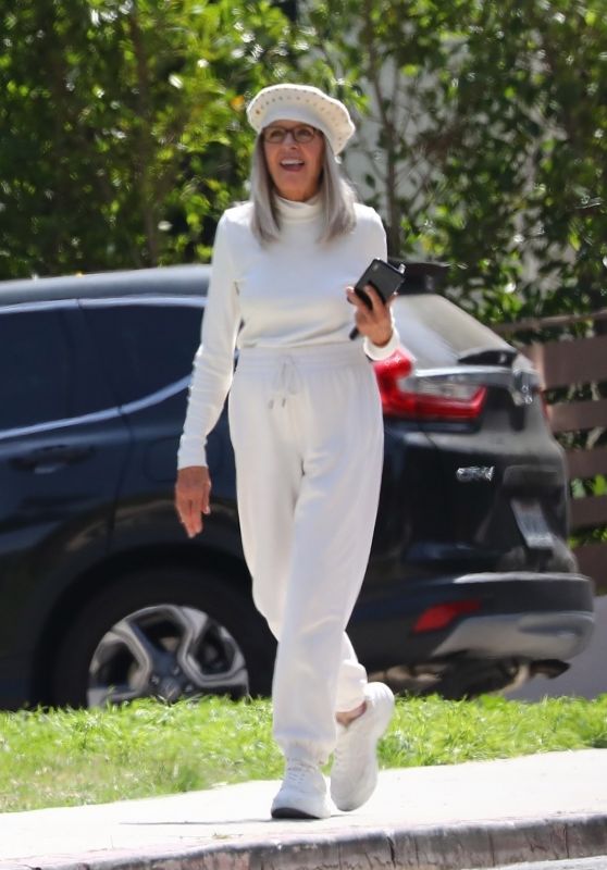Diane Keaton - "Mack & Rita" Filming Set in Los Angeles 04/06/2021