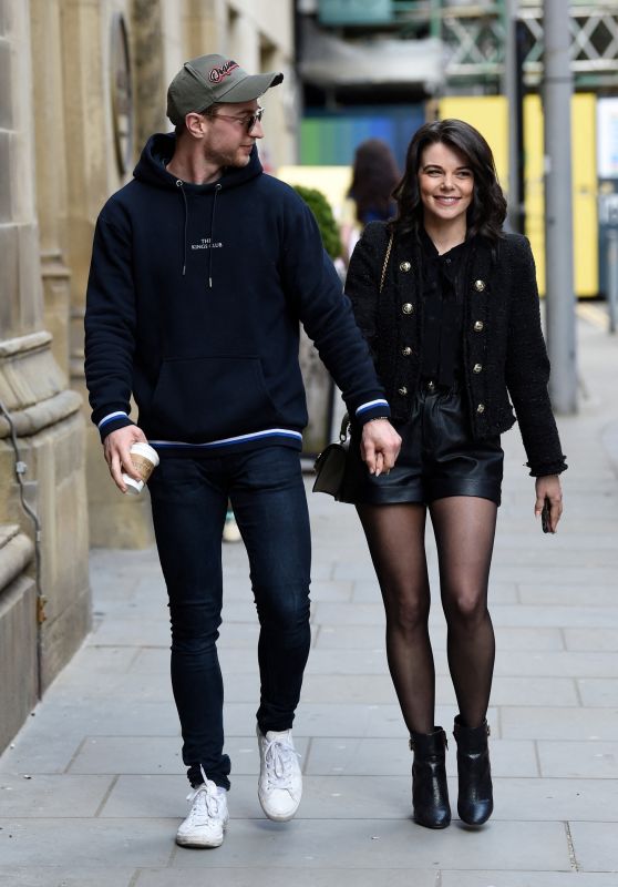 Faye Brookes and Joe Davies at Evelyn House Of Hair and Beauty in Manchester 04/15/2021