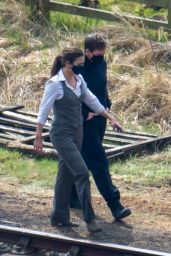 Hayley Atwell and Tom Cruise - "Mission Impossible 7" Set 04/20/2021
