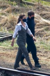 Hayley Atwell and Tom Cruise - "Mission Impossible 7" Set 04/20/2021