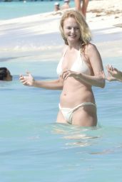 Heather Graham in a White Bikini in Tulum 04/10/2021