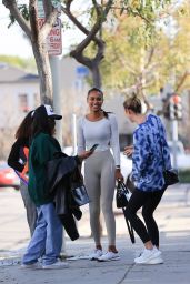 Jasmine Tookes in Gym Ready Outfit 04/20/2021