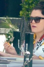 Jessie J at Crossroads Kitchen in West Hollywood 04/14/2021