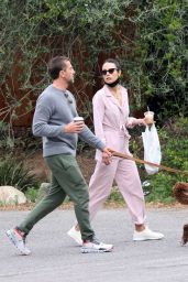 Jordana Brewster and Mason Morfit - Out in Brentwood 04/03/2021