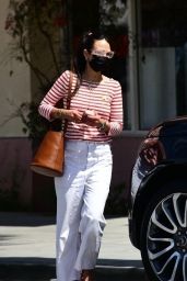 Jordana Brewster in Casual Outfit in Santa Monica 04/11/2021