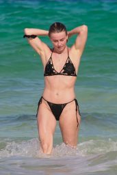 Julianne Hough in a Black Bikini in Tulum 04/26/2021