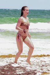 Julianne Hough in a Patterned Bikini - Tulum 04/28/2021