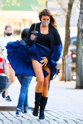 Kelly Bensimon - Windy Day in NY 04/05/2021