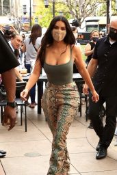 Kim Kardashian at her SKIMS Pop Up Shop at the Grove in Los Angeles 04/07/2021