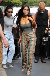 Kim Kardashian at her SKIMS Pop Up Shop at the Grove in Los Angeles 04/07/2021