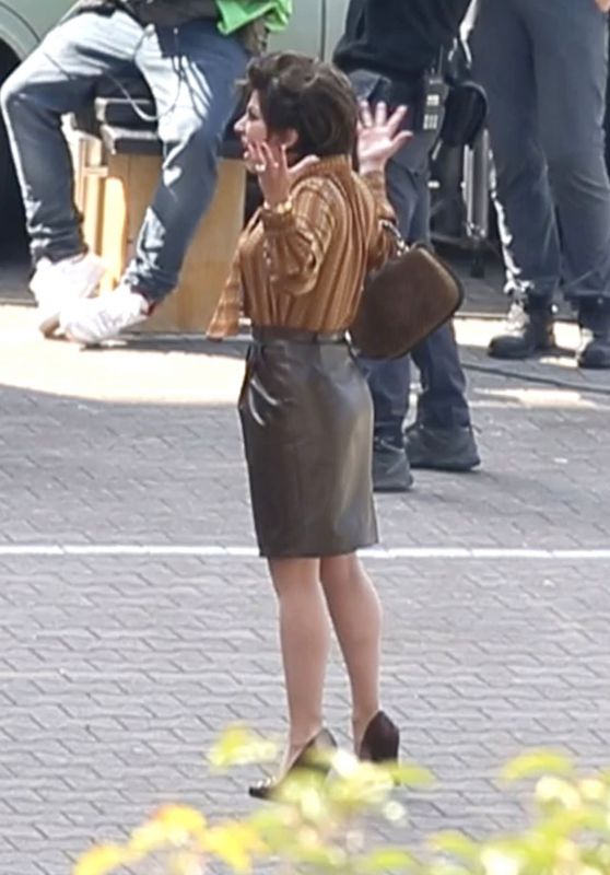 Lady Gaga - "House of Gucci" Filming Set in Rome 04/06/2021