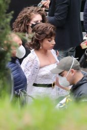 Lady Gaga - "House of Gucci" Filming Set in Rome 04/07/2021