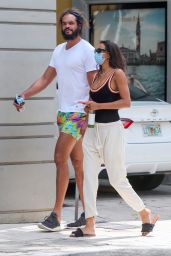 Lais Ribeiro and Joakim Noah - Miami 04/19/2021