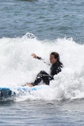 Leighton Meester - Surfing in Malibu 04/24/2021