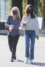 Lily Collins and Her Mom Jill Tavelman - West Hollywood 04/09/2021