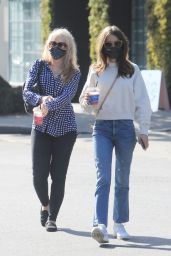 Lily Collins and Her Mom Jill Tavelman - West Hollywood 04/09/2021