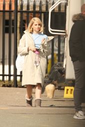 Lucy Boynton - "The Ipcress File" Filming Set in Liverpool 04/06/2021
