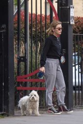 Lucy Hale Walking Her Dog - London 04/28/2021