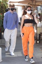 Madison Beer at IL Pastaio in Beverly Hills 04/05/2021