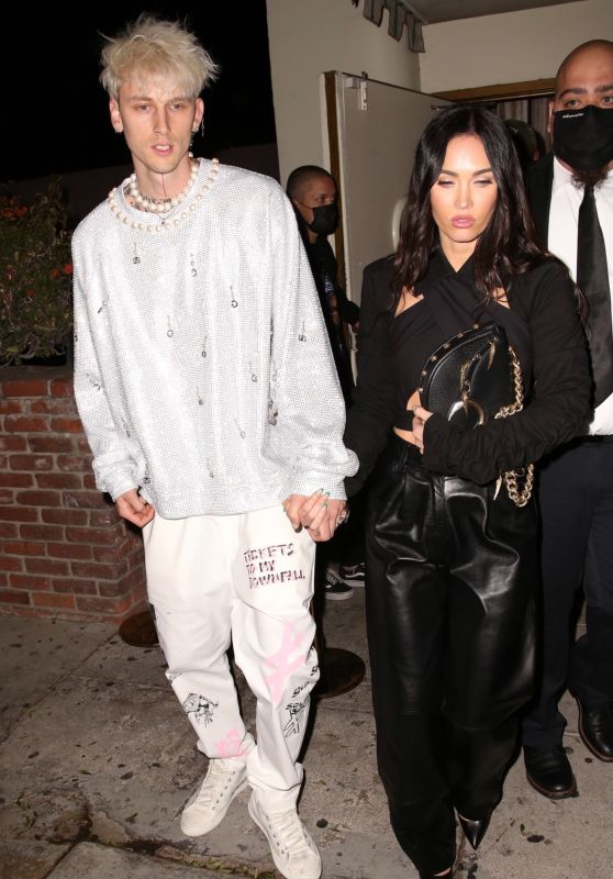 Megan Fox and Machine Gun Kelly - Out For Dinner in LA 04/20/2021