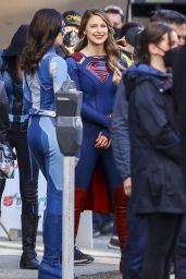 Melissa Benoist - "Supergirl" Set in Vancouver 04/19/2021