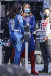 Melissa Benoist - "Supergirl" Set in Vancouver 04/19/2021