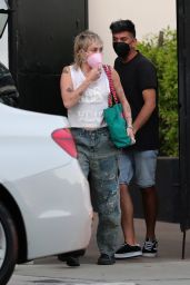 Miley Cyrus - Leaving a Hair Salon in West Hollywood 04/29/2021