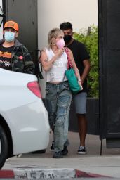 Miley Cyrus - Leaving a Hair Salon in West Hollywood 04/29/2021